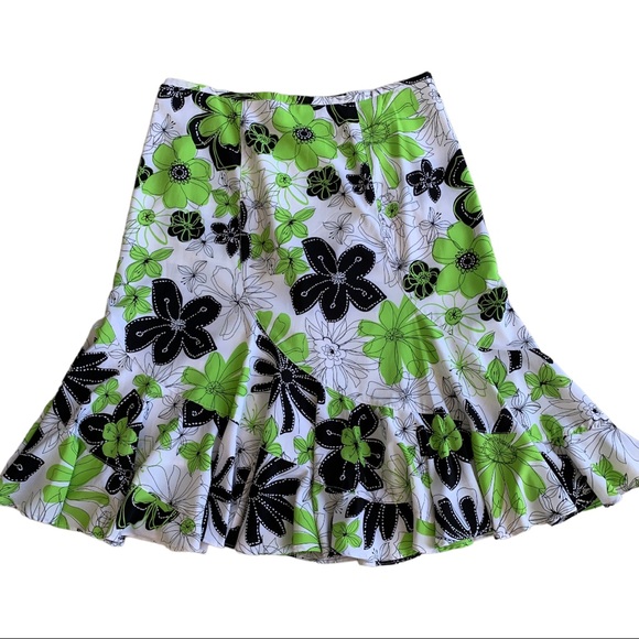 JULIE MITCHELL URBAN COLLECTION FIT & FLARE FLORAL SKIRT.  WOMEN’S SZ 16 - Picture 2 of 6
